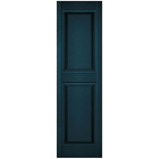 Ekena Millwork 12-in W x 39-in H Midnight Blue Raised panel Exterior Shutters ( 2 -Pack )