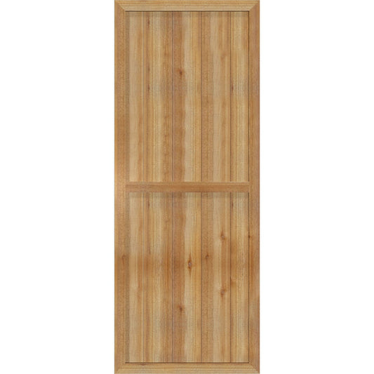 Ekena Millwork 26.875-in W x 69-in H Unfinished Paintable/Stainable Board and batten Framed Wood Exterior Shutters ( 2 -Pack )