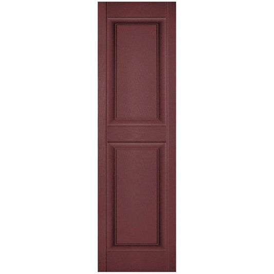 Ekena Millwork 14.75-in W x 55-in H Wineberry Raised panel Exterior Shutters ( 2 -Pack )