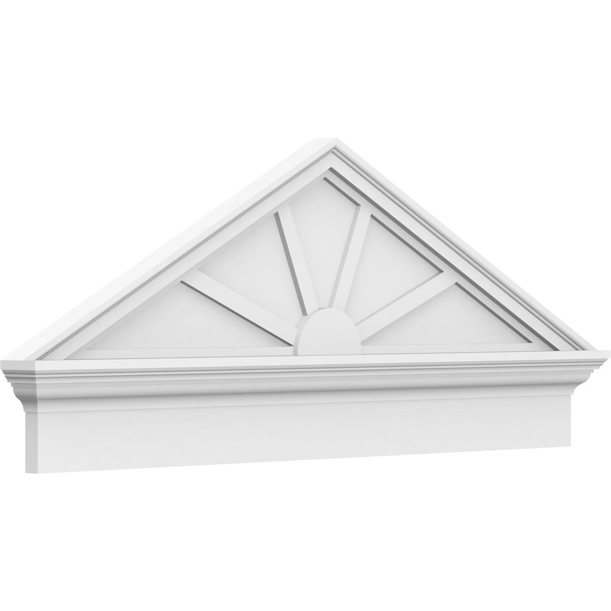 Ekena Millwork 70-in W x 24.375-in L PVC Pediment