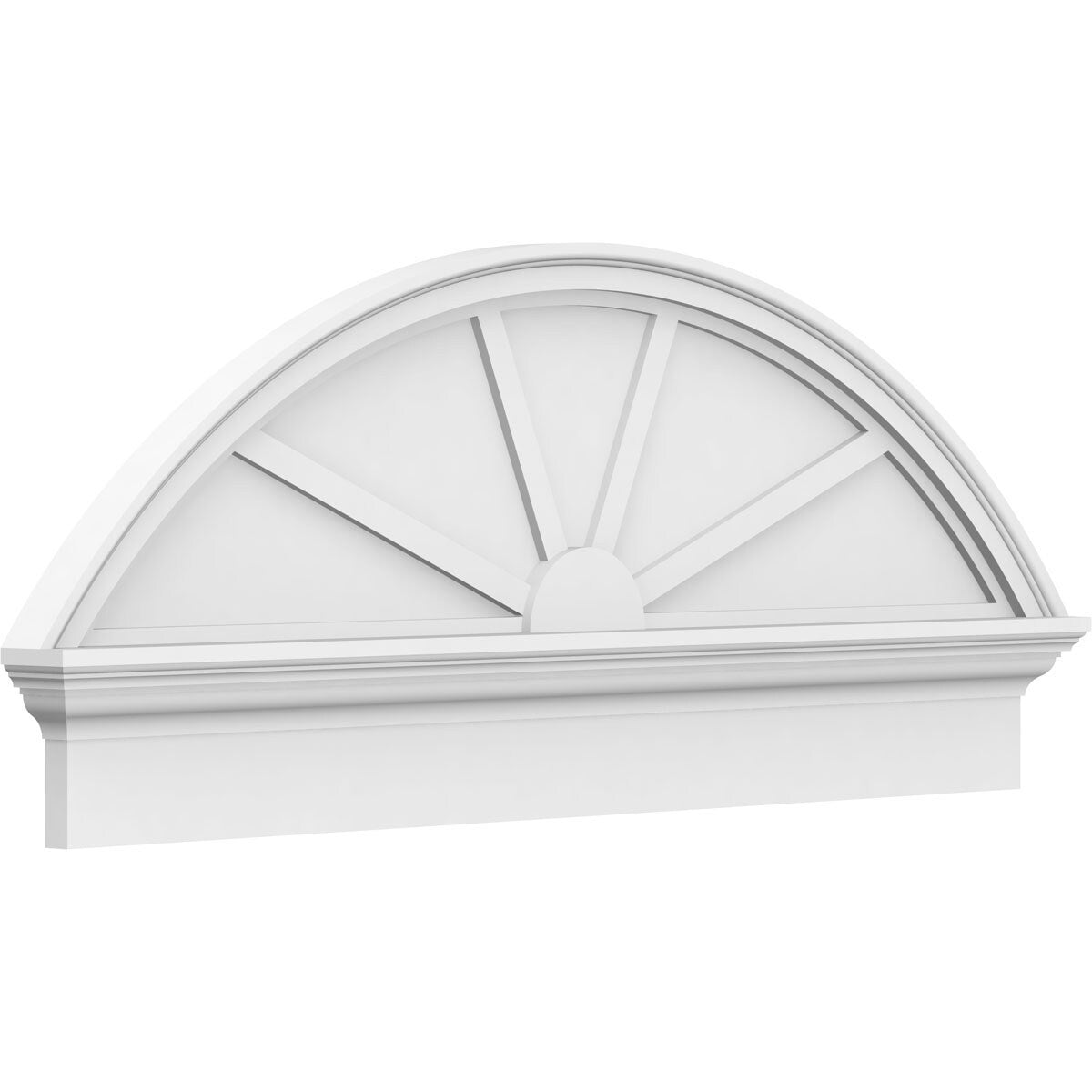 Ekena Millwork 74-in W x 25.375-in L PVC Pediment