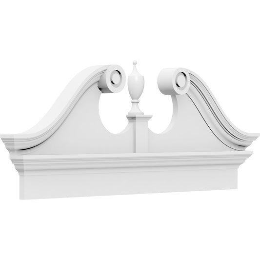 Ekena Millwork 48-in W x 18.875-in L PVC Pediment