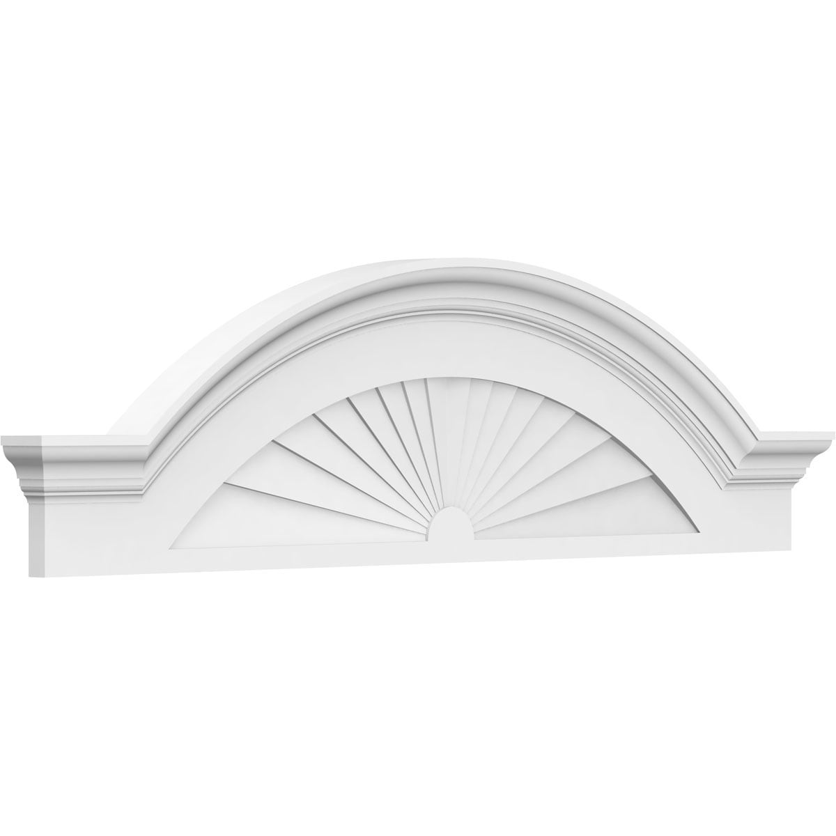 Ekena Millwork 72-in W x 19-in L PVC Pediment
