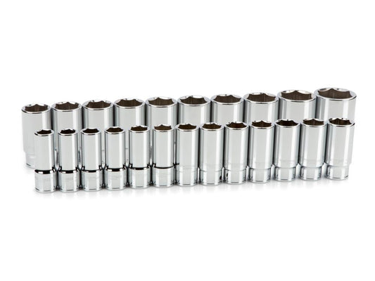 TEKTON 3/4-in Drive Metric Deep Socket Set (23-Pieces) SHD93018