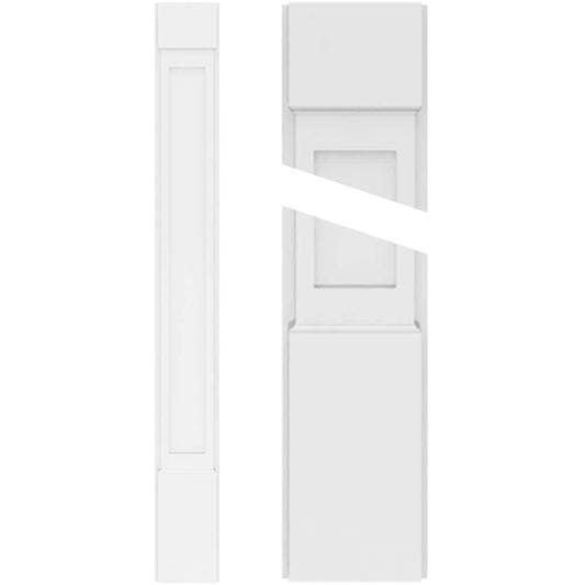 Ekena Millwork PVC Pilaster 7-in x 8-ft 6-in Unfinished PVC Pilaster Entry Door Casing Accent
