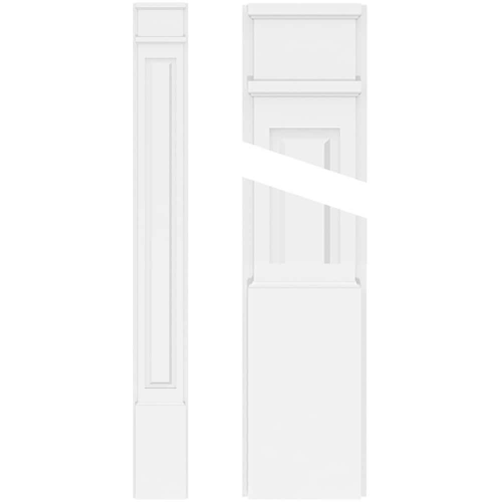 Ekena Millwork PVC Pilaster 6-in x 9-ft Unfinished PVC Pilaster Entry Door Casing Accent