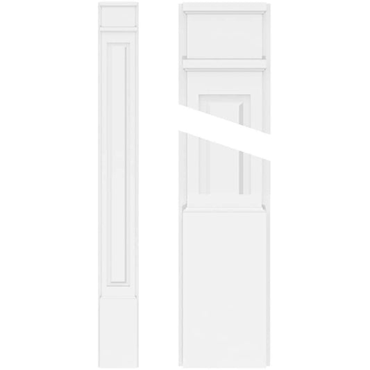 Ekena Millwork PVC Pilaster 6-in x 9-ft Unfinished PVC Pilaster Entry Door Casing Accent
