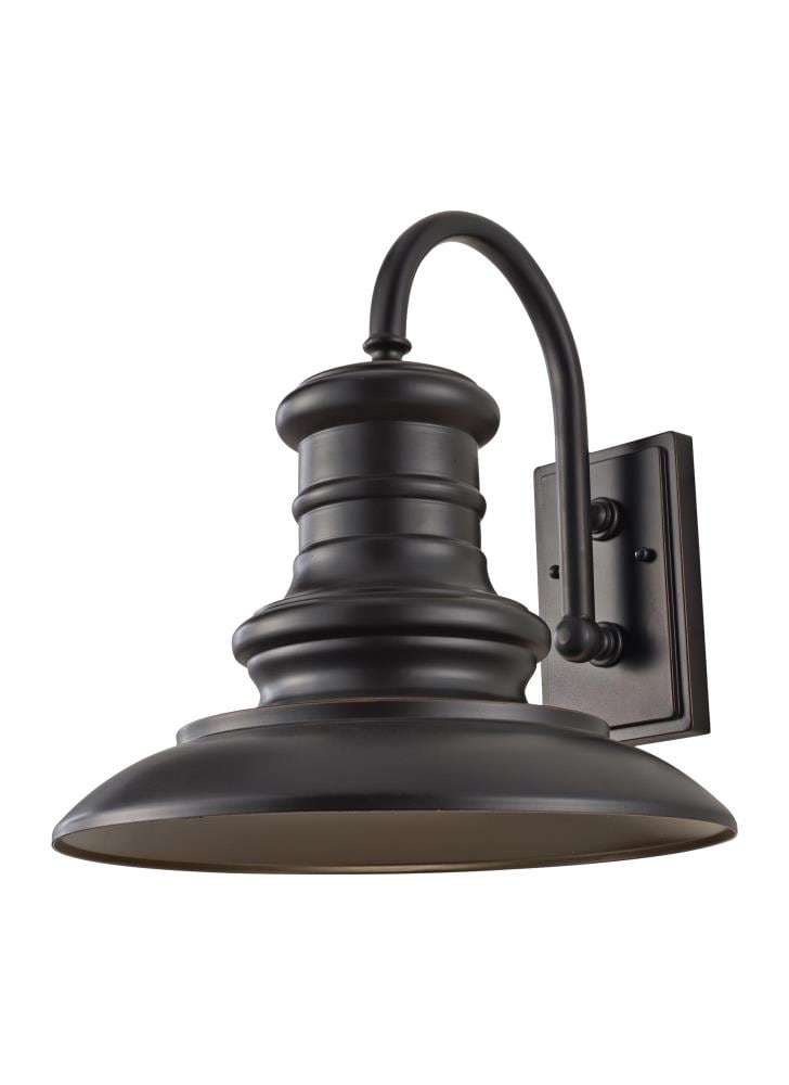 Generation Lighting Redding Station 15.63-in H Bronze Hardwired Integrated LED Outdoor Wall Light