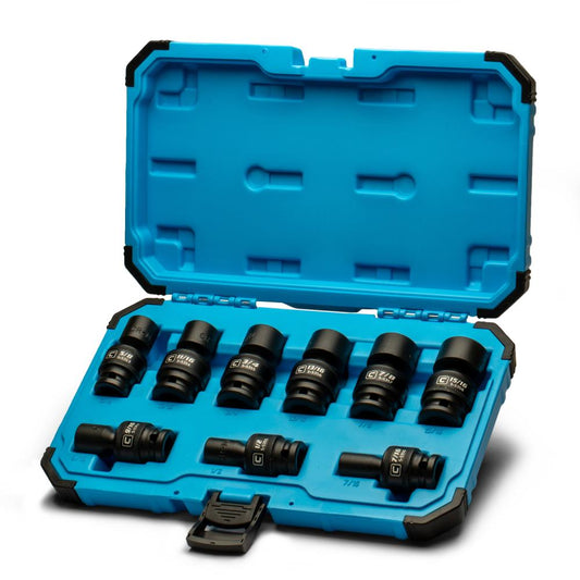 Capri Tools Standard (SAE) 1/2-in Drive Set 6-point Impact Socket Set CP55390