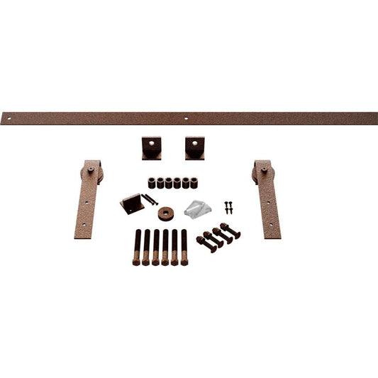 Goldberg Brothers 48-in Copper Vein Indoor J-strap Single Double Barn door hardware kit