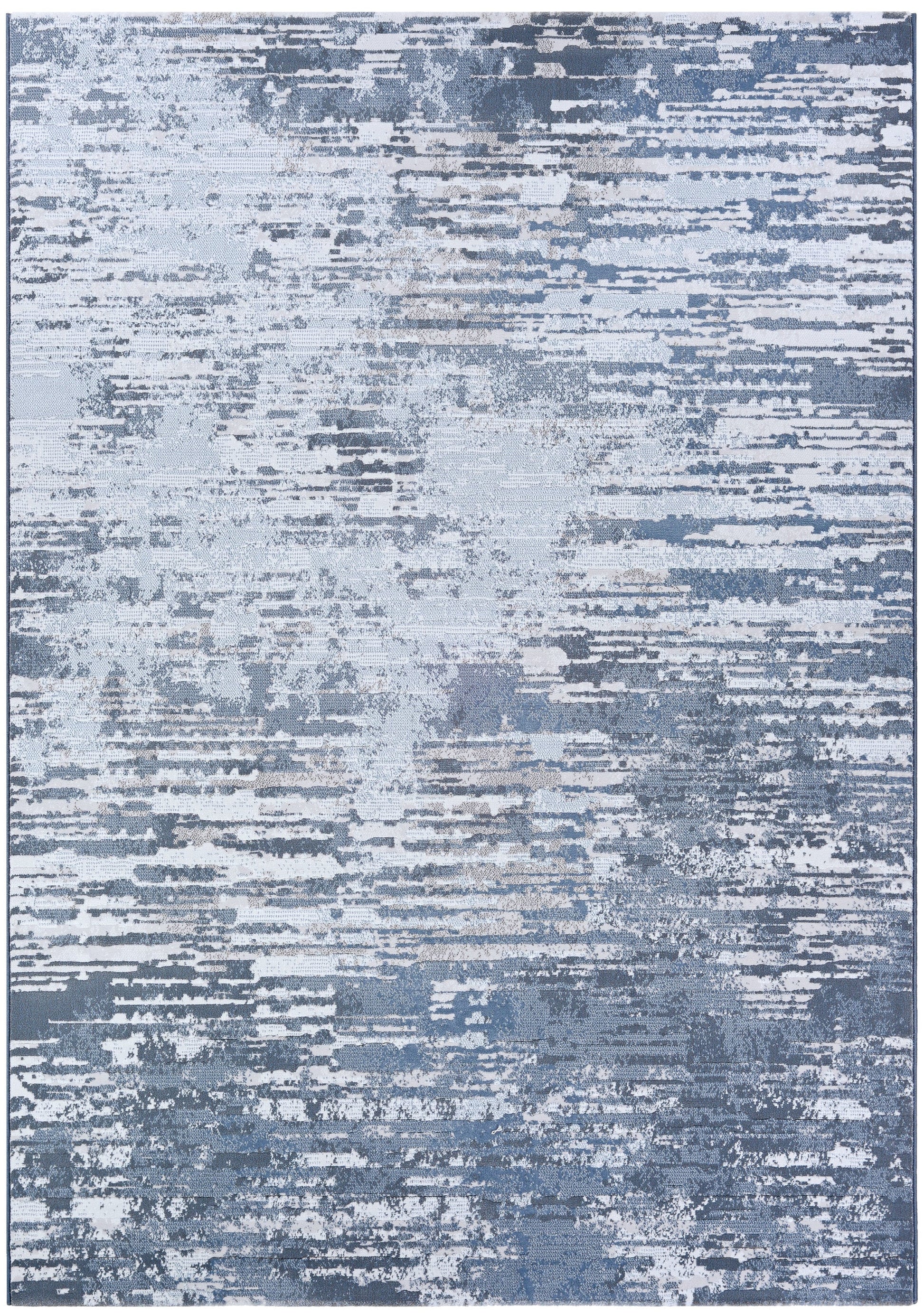 Couristan Serenity 5 x 7 (ft) Polypropylene Grey-Opal Rectangular Indoor Abstract Spot Clean Only Pet Friendly Area rug