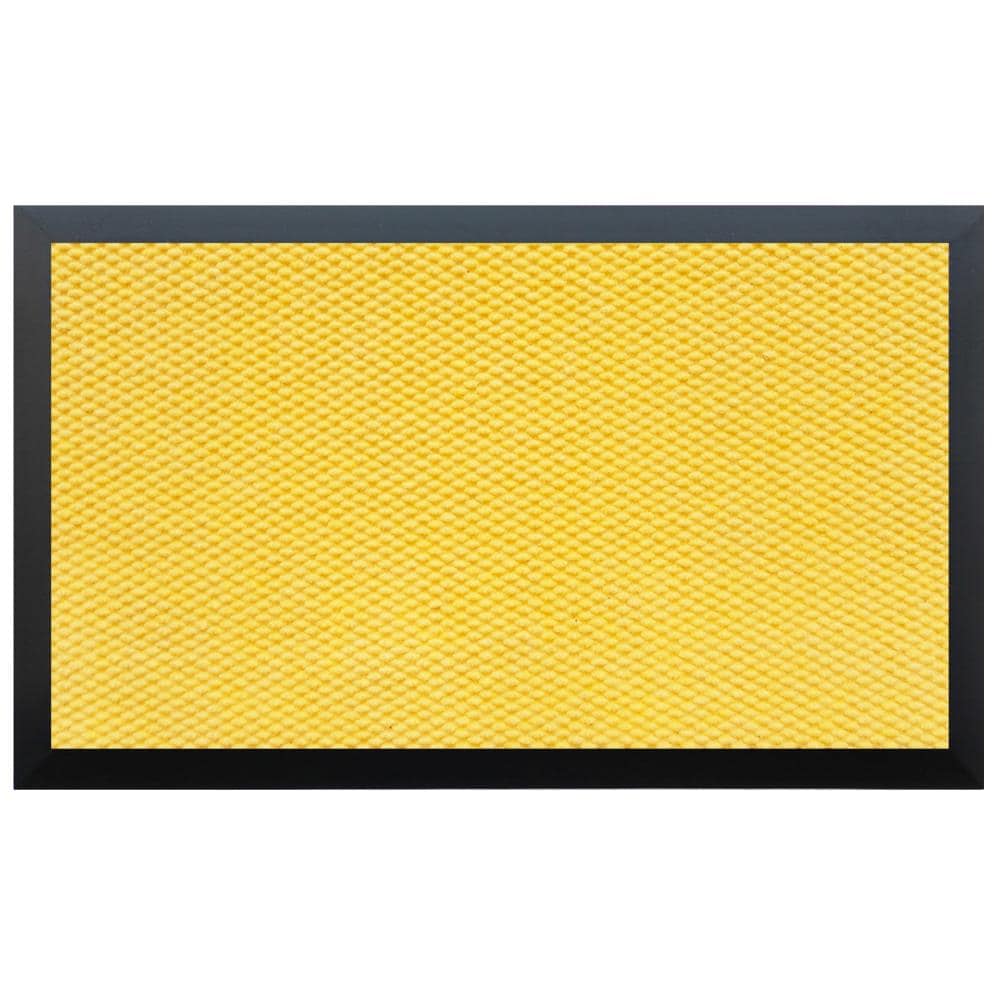 Callowaymills 72-in x 120-in Yellow Non-Slip Grip Indoor or outdoor Door Mat