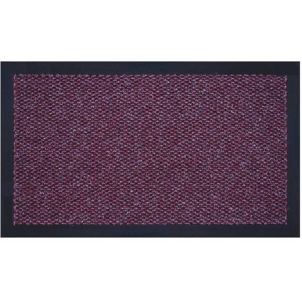 Callowaymills 72-in x 144-in Burgundy Non-Slip Grip Indoor or outdoor Door Mat