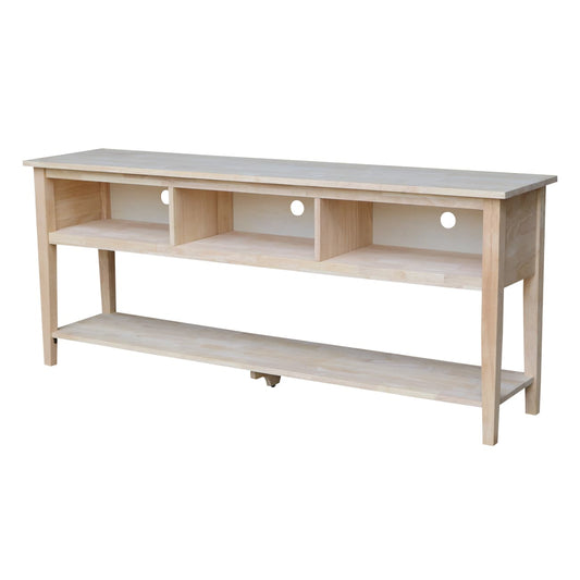 International Concepts Traditional Unfinished 72-in W TV stand ( Accommodates TVs more than 70-in )