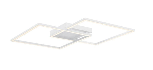 Access Lighting Squared 30.5-in W 1 -Light White Transitional Integrated LED Wall Sconce