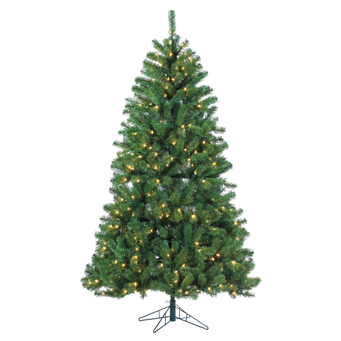 Sterling Tree Company 7-ft Pine Pre-lit Artificial Christmas Tree with White LED Lights