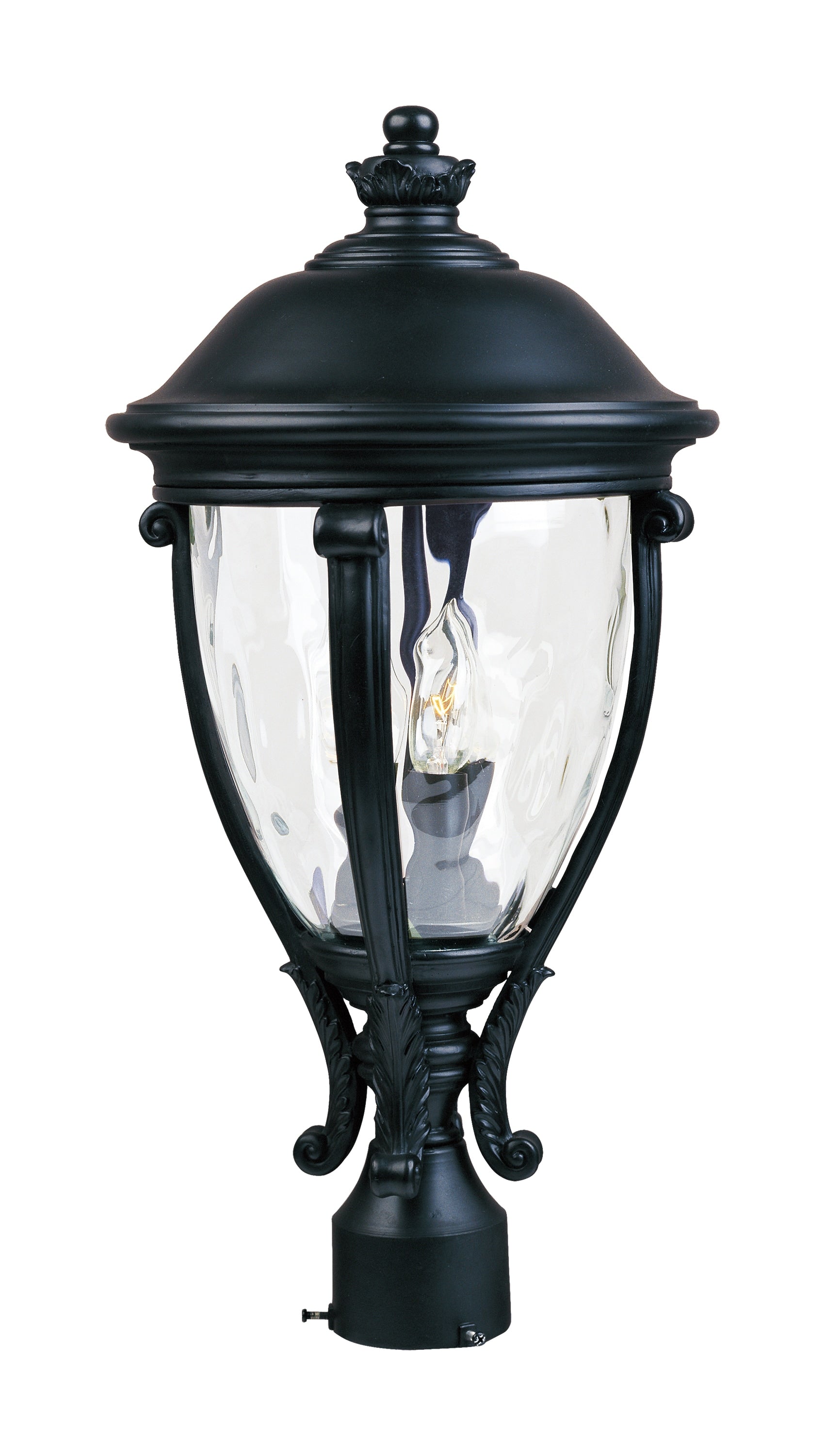Maxim Lighting Camden VX 23-in Black Traditional Outdoor Post light