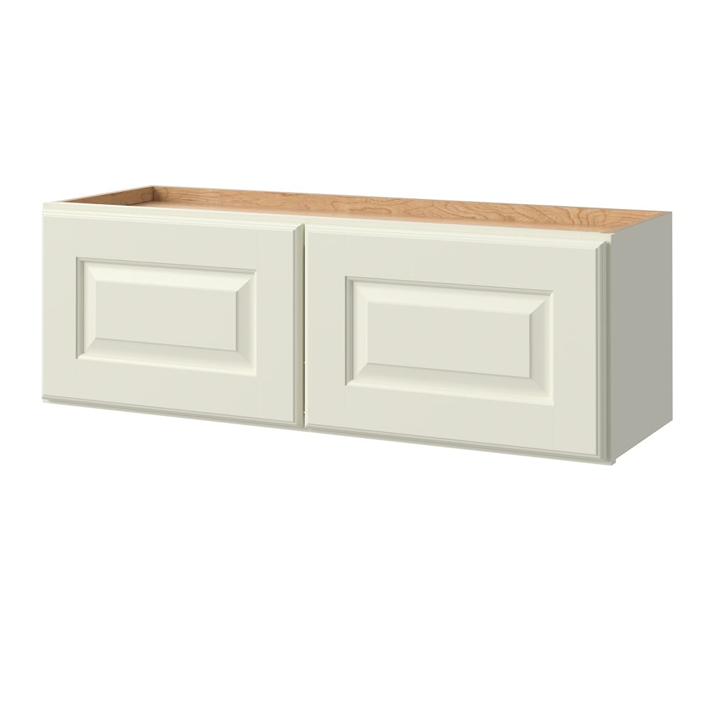 allen + roth Pattingham 36-in W x 12-in H x 12-in D Harbor Wall Fully Assembled Cabinet Raised Panel Square