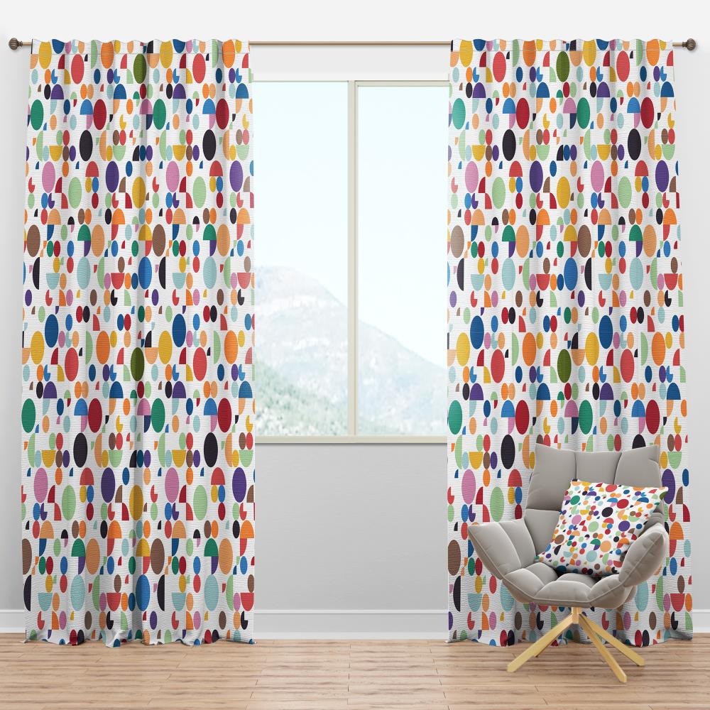Designart 120-in Multi-Color Room darkening Thermal lined Rod pocket Single curtain panel