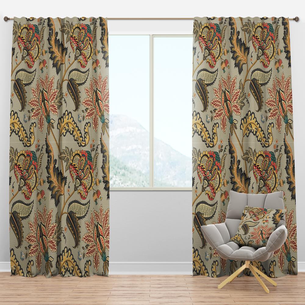 Designart 120-in Green Room darkening Thermal lined Rod pocket Single curtain panel