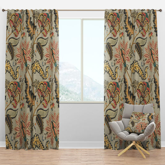 Designart 120-in Green Room darkening Thermal lined Rod pocket Single curtain panel