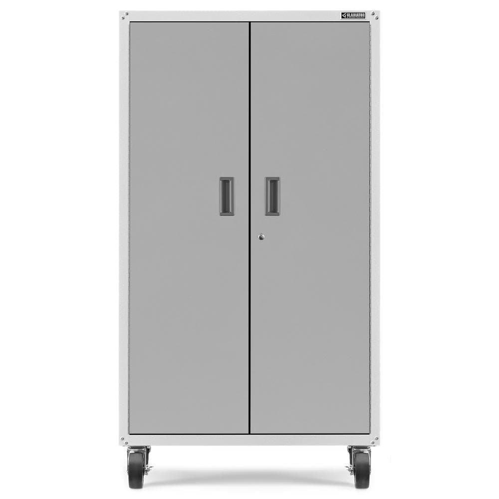 Gladiator 36-in W x 66-in H x 18-in D Freestanding Steel Garage Cabinet in White