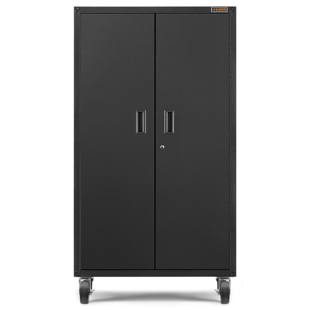 Gladiator 36-in W x 66-in H x 18-in D Freestanding Steel Garage Cabinet in Black