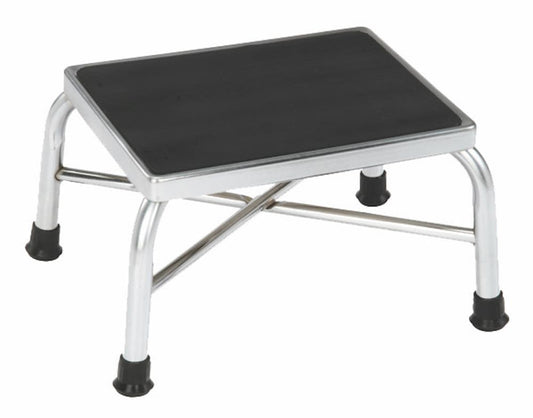 Essential Medical Supply 1-Step 500-lb Capacity Chrome Steel Step Stool P2750