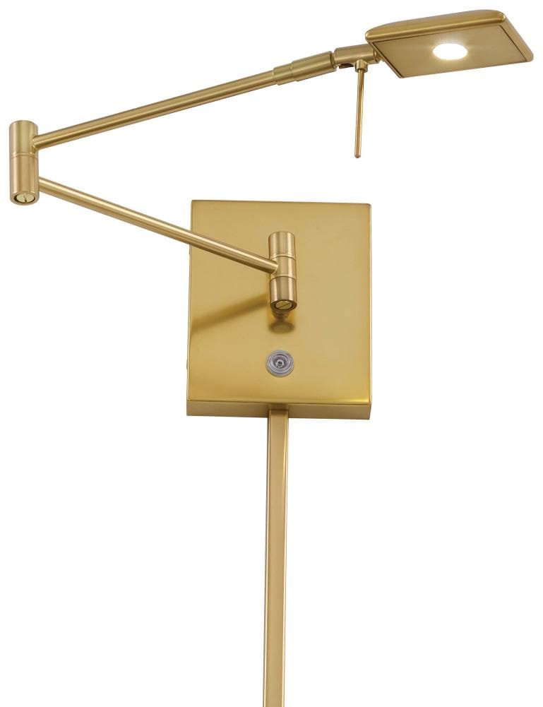 George Kovacs George's Reading Room 13.75-in W 1 -Light Gloss Gold Transitional Integrated LED Wall Sconce