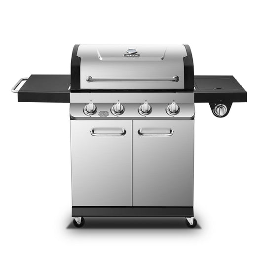 Dyna-Glo Stainless Steel 4-Burner Liquid Propane Gas Grill with 1 Side Burner DGP483SSP-D