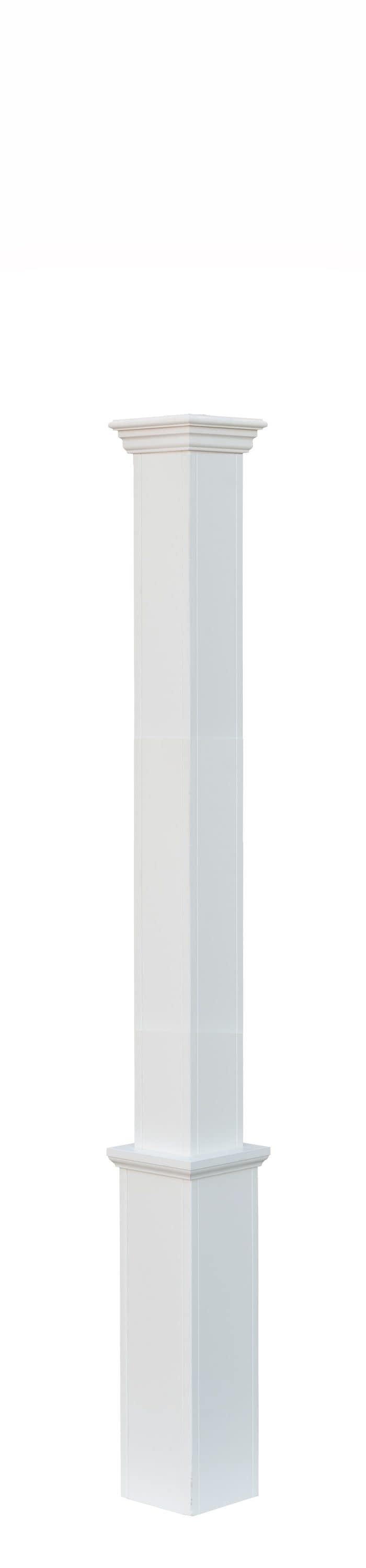 YardCraft Royal Crowne 76-in White Traditional Outdoor Pole