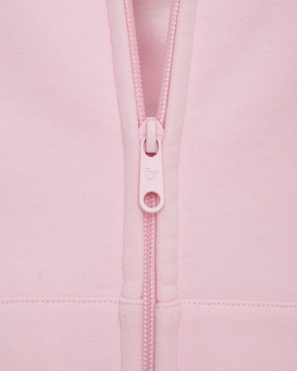 Boyfriend Zip Up Hoodie - Blush