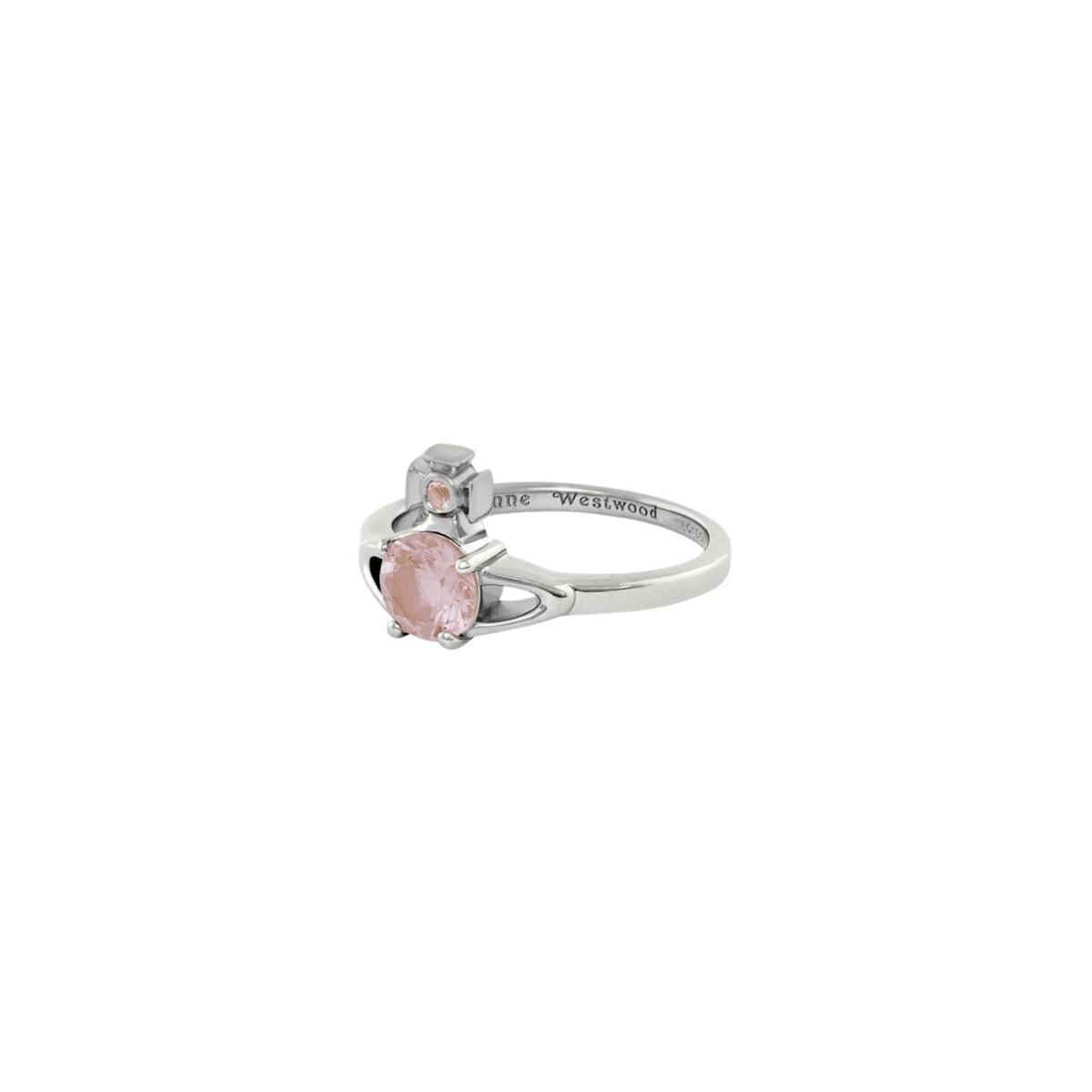 Vivienne Westwood Platinum Champagne Reina Petite Ring