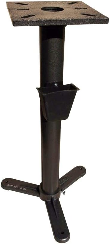 HHIP 8071-0034 Pedestal Stand, For 6", 8" and 10" Bench Grinder (Pack of 1),Black Grey