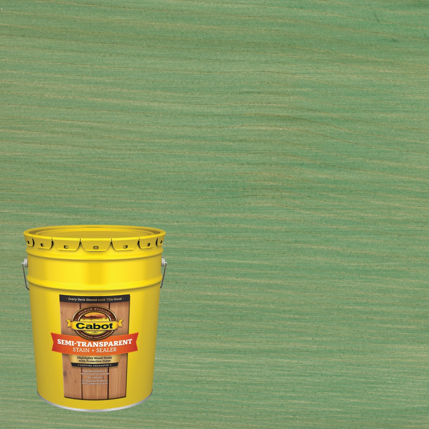 Cabot Evergreen Semi-transparent Exterior Wood Stain and Sealer in One ( 5-gallon )