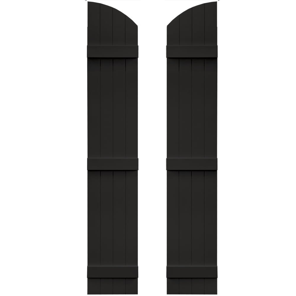 Vantage 13.875-in W x 81-in H Black Board and batten Exterior Shutters ( 1 -Pack )