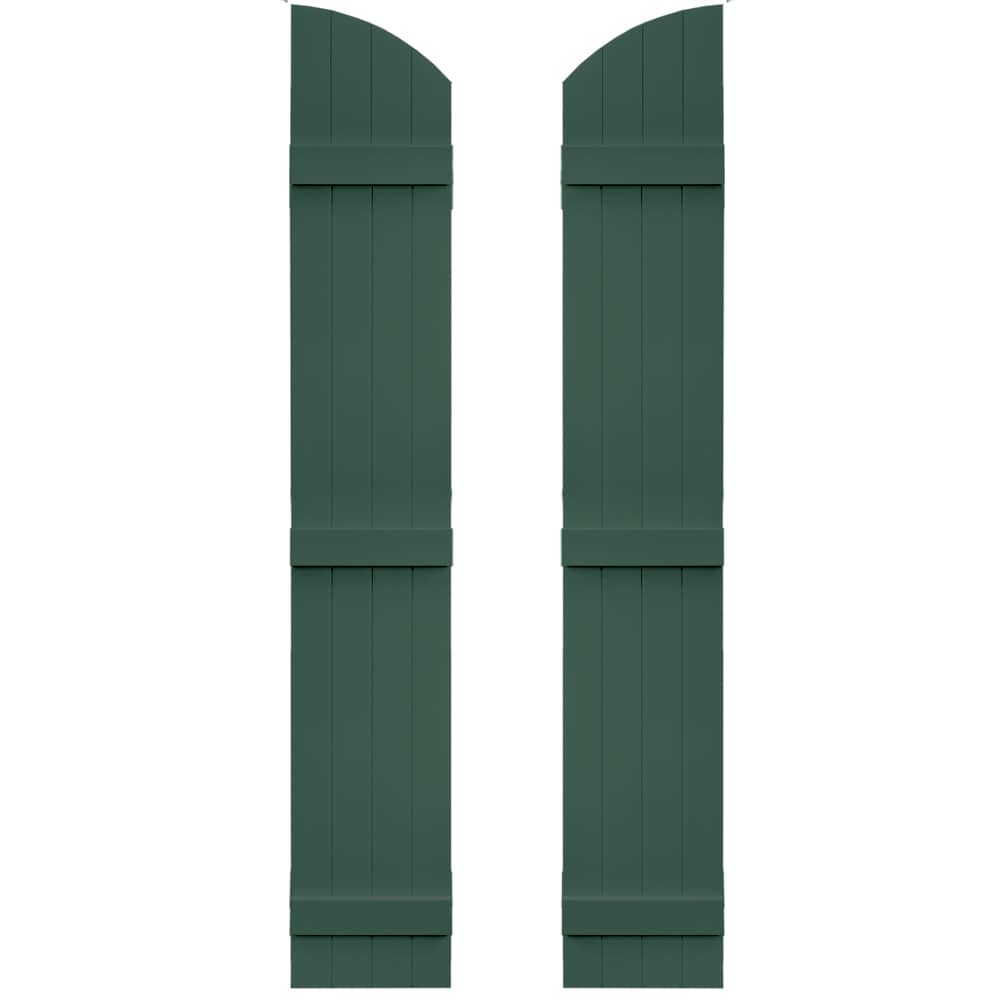 Vantage 13.875-in W x 85-in H Forest Green Board and batten Exterior Shutters ( 1 -Pack )