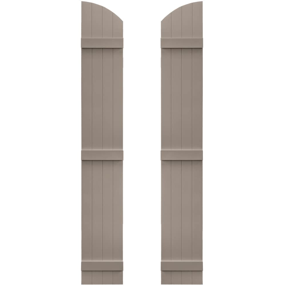 Vantage 13.875-in W x 94-in H Clay Board and batten Exterior Shutters ( 1 -Pack )