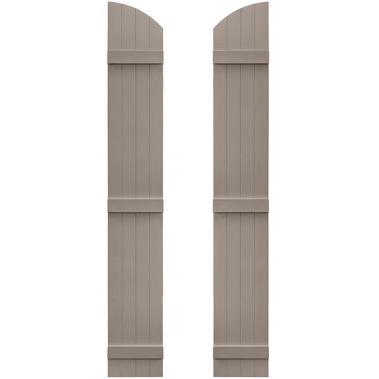Vantage 13.875-in W x 94-in H Clay Board and batten Exterior Shutters ( 1 -Pack )