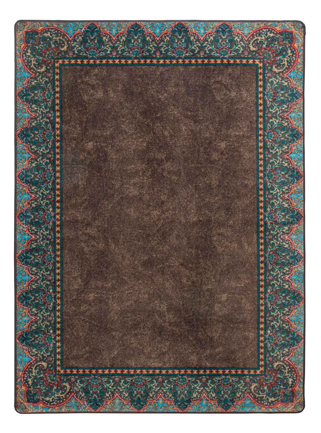 American Dakota 5 x 8 (ft) Tufted Nylon Chocolate Rectangular Indoor Rustic Spot Clean Only Area rug