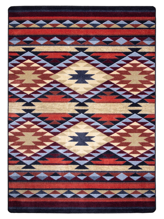 American Dakota Diamond Rio 5 x 8 (ft) Tufted Nylon Rust Rectangular Indoor Southwestern Spot Clean Only Area rug