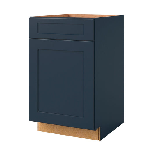allen + roth Port 21-in W x 34.5-in H x 24-in D Navy Base Fully Assembled Cabinet Flat Panel Shaker