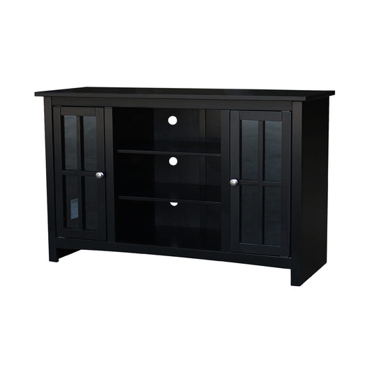 International Concepts Traditional Black 48.0-in W TV cabinet ( Accommodates TVs up to 52-in )