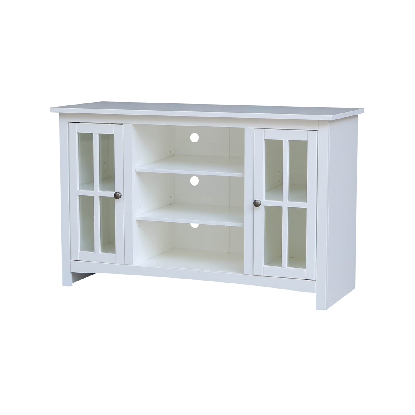 International Concepts Traditional White TV cabinet ( Accommodates TVs up to 52-in )