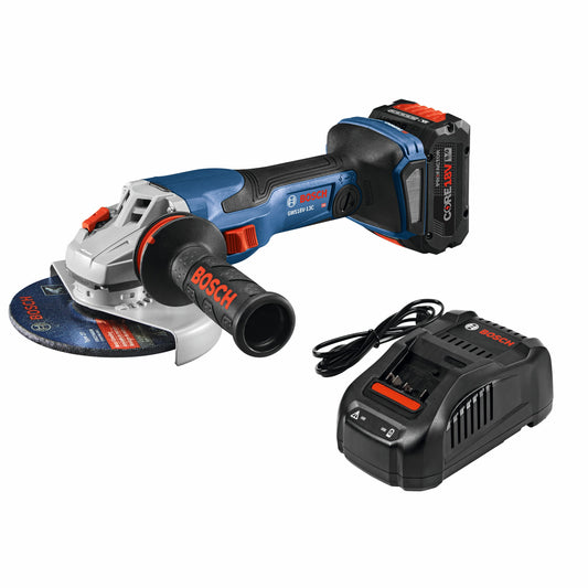 Bosch 6-in 18-volt 8 Amps Sliding Switch Brushless Cordless Angle Grinder (Charger Included and 1-Battery) GWS18V-13CB14