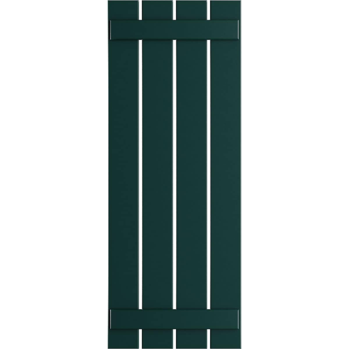 Ekena Millwork 23-in W x 29-in H Thermal Green Board and batten Spaced Exterior Shutters ( 2 -Pack )