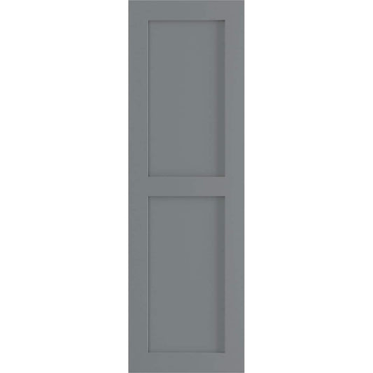Ekena Millwork 18-in W x 37-in H Ocean Swell Flat panel Exterior Shutters ( 2 -Pack )