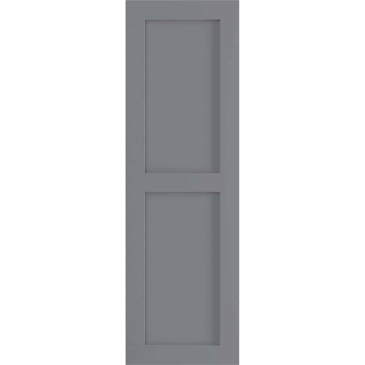 Ekena Millwork 18-in W x 33-in H Ocean Swell Flat panel Exterior Shutters ( 2 -Pack )