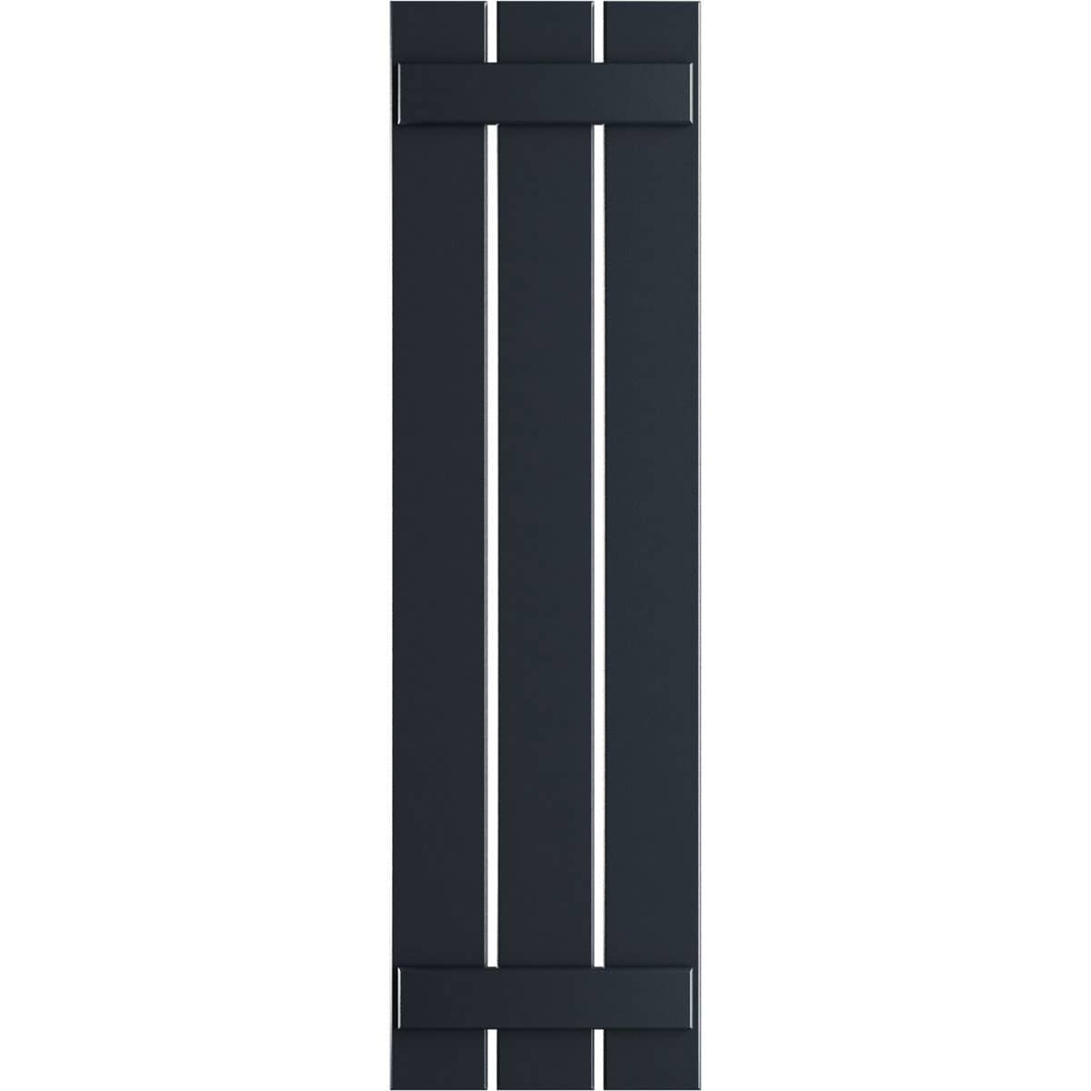 Ekena Millwork 17.125-in W x 56-in H Starless Night Blue Board and batten Spaced Exterior Shutters ( 2 -Pack )