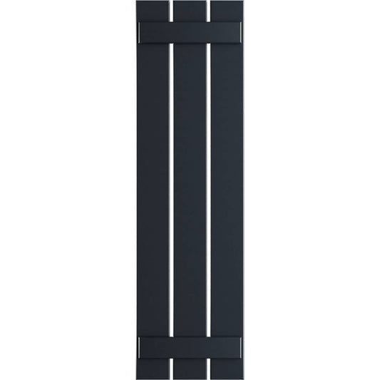 Ekena Millwork 17.125-in W x 30-in H Starless Night Blue Board and batten Spaced Exterior Shutters ( 2 -Pack )